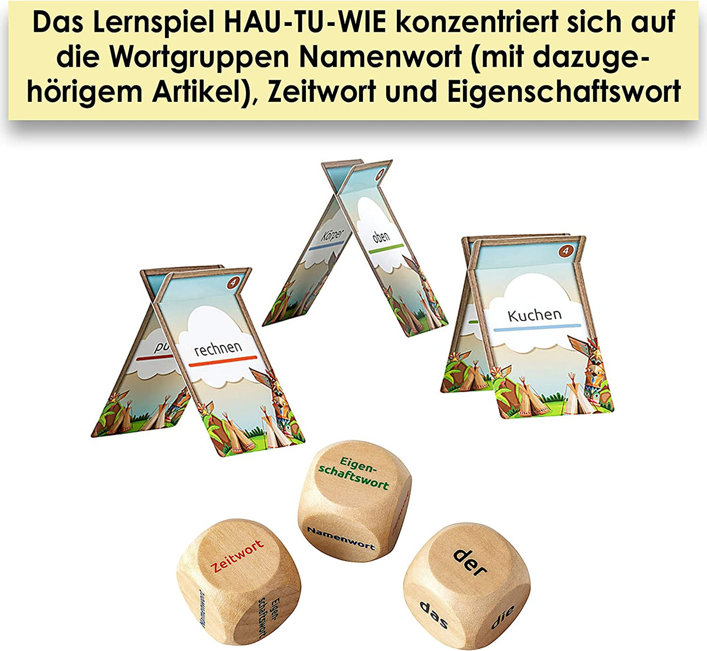 Namen-, Zeit- und Eigenschaftswort leicht unterscheiden können! HAUTUWIE