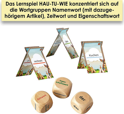 Namen-, Zeit- und Eigenschaftswort leicht unterscheiden können! HAUTUWIE